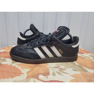 adidas Samba Black and White Athletic Shoes